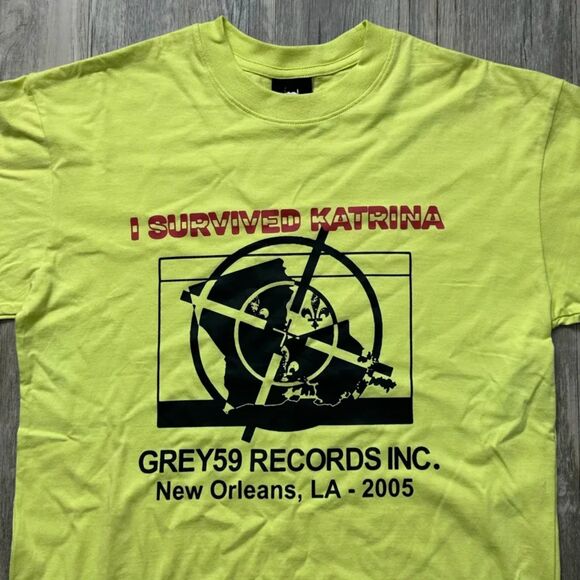 Grey Five Nine G59 I Survived Katrina T Shirt Size Small - Picture 2 of 5